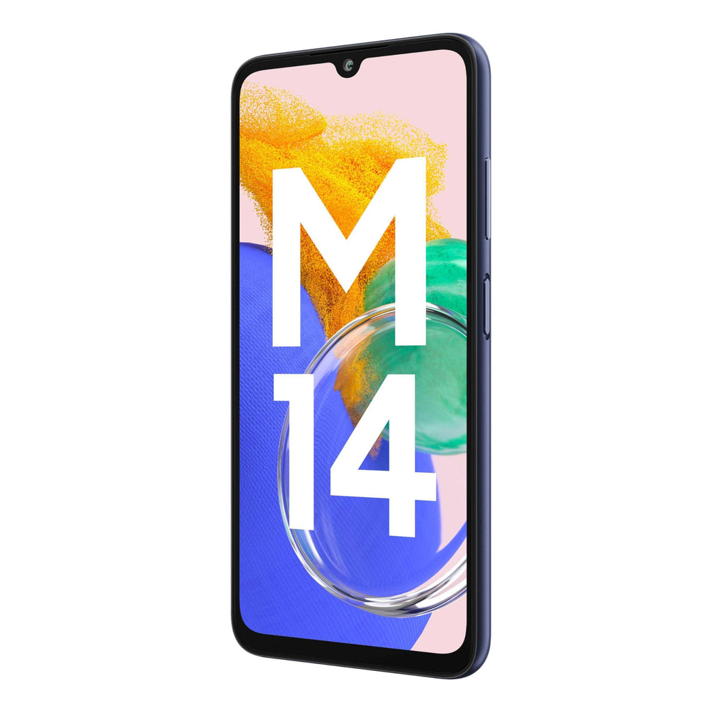 Samsung Galaxy M14 4G (Sapphire Blue,6GB,128GB) | 50MP Triple Cam | 5000mAh Battery | Snapdragon 680 Processor | 2 Gen. OS Upgrade & 4 Year Security Update | 12GB RAM with RAM Plus | Without Charger - Triveni World