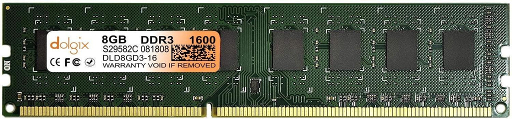 Dolgix 8GB DDR3 1600 MHZ Desktop RAM