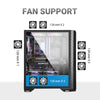 Ant Esports ICE-311MT Mid-Tower ATX Computer Case I Gaming Cabinet – Black Support ATX/MICRO-ATX/ITX Motherboard with 3 x 120 mm ARGB Front Fans and 1 x 120 mm Rear Fan Pre-Installed