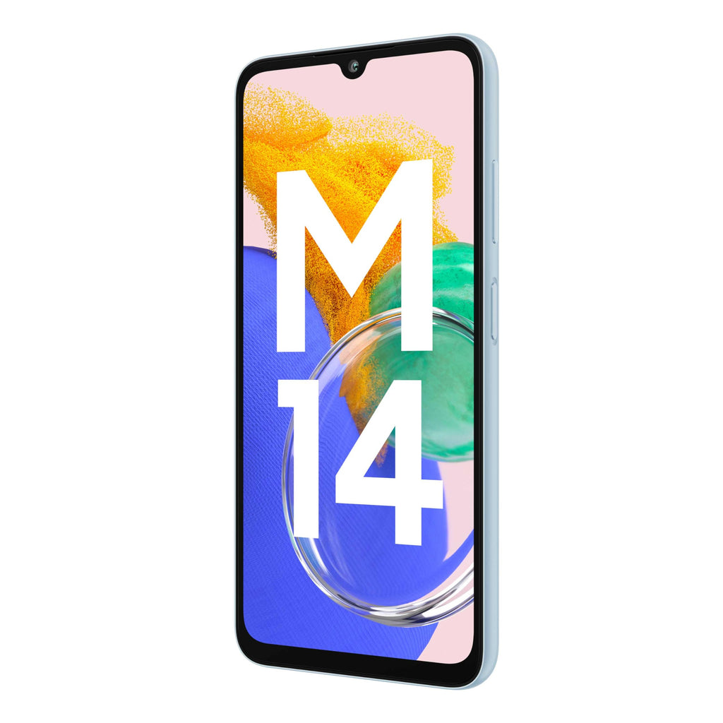 (Refurbished) Samsung Galaxy M14 4G (Arctic Blue,4GB,64GB) | 50MP Triple Cam | 5000mAh Battery | Snapdragon 680 Processor | 2 Gen. OS Upgrade & 4 Year Security Update | 8GB RAM with RAM Plus | without Charger