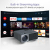 Portronics Beem 450 Smart LED Projector with 1080p Full HD Resolution, Built-in Streaming Apps (Netflix, Prime Video, Hotstar), 4000 Lumens, Screen Mirroring, 5 Watt Speaker (Grey)