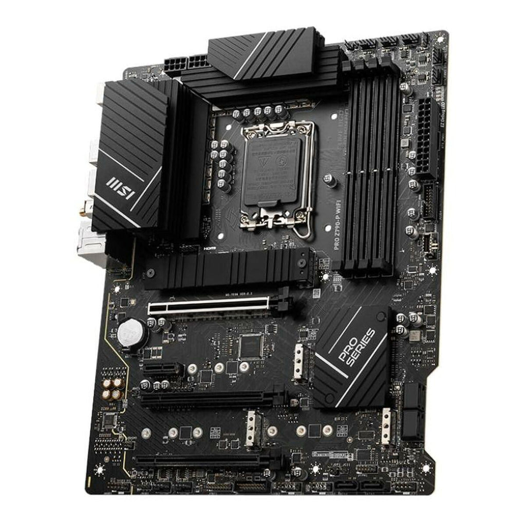 MSI PRO Z790-P WiFi Motherboard, ATX - Supports Intel 12th & 13th Gen Core Processors, LGA 1700-55A DrMOS, DDR5 Memory Boost 7000+MHz/OC, PCIe 5.0 & 4.0 x16, 4 x M.2 Gen4, Wi-Fi 6E, 2.5G LAN