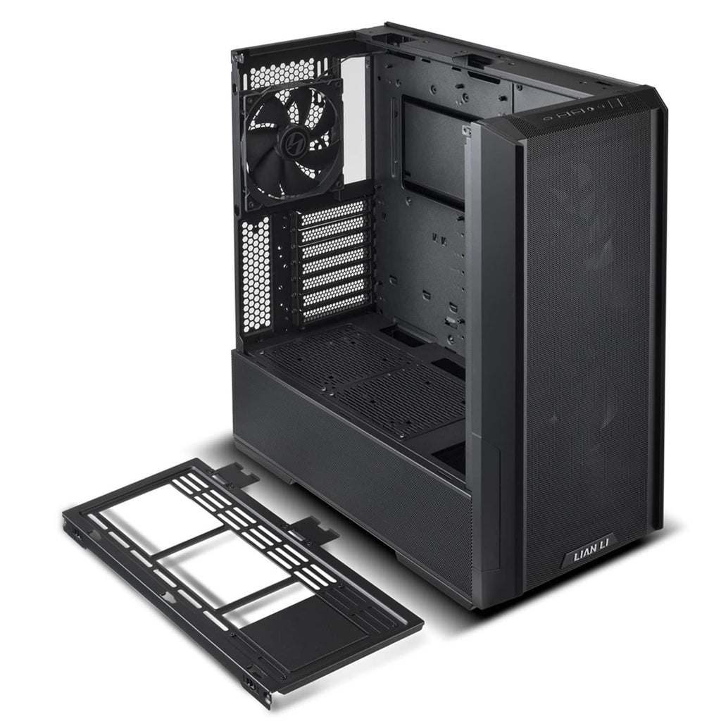 Lian Li Lancool 216 RGB Mid-Tower Alloy Steel Computer Case/Gaming Cabinet - Black | Support E-ATX/ATX/Micro-ATX/Mini-ITX | Pre-Installed 3 Front and Rear Fans - G99.LAN216RX.in