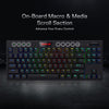 Redragon K621 Horus TKL RGB Mechanical Keyboard, 5.0 BT/2.4 Ghz/Wired Three Modes 80% Ultra-Thin Low Profile w/Dedicated Media Control & Linear Red Switches, Black