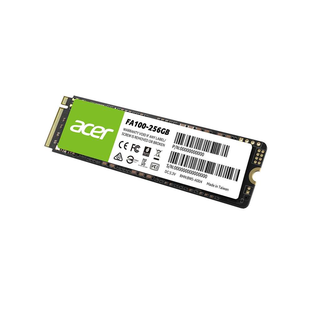 Acer FA100 256GB PCIe Gen3 x4 NVMe 3D NAND SSD M.2 Internal SSD -1950MB/s R, 1300MB/s W Speed