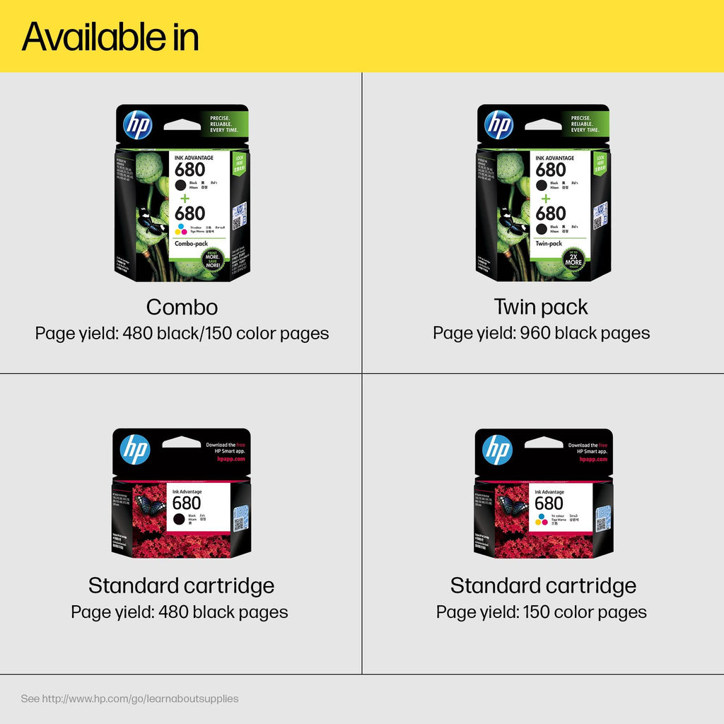 HP 680 2-pack Black Original Ink Advantage Cartridges