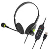 BigPassport USB Wired Over Ear Headphones with Noise-Cancelling with mic for PC, Laptop, Computer Model- Pro-Tech 440 Black