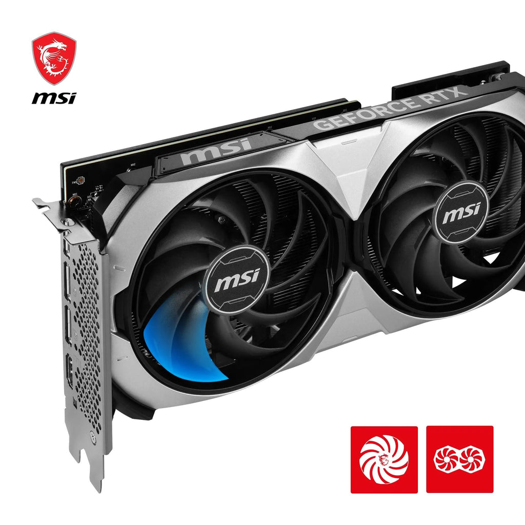 MSI Geforce RTX 4070 Ventus 2X 12G Oc Gddr6X 192-Bit Gaming Graphic Card - Pci_E_X4