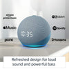 Amazon Echo Dot (4th Gen, Blue) with clock Combo with Wipro 12W LED Smart Color Bulb