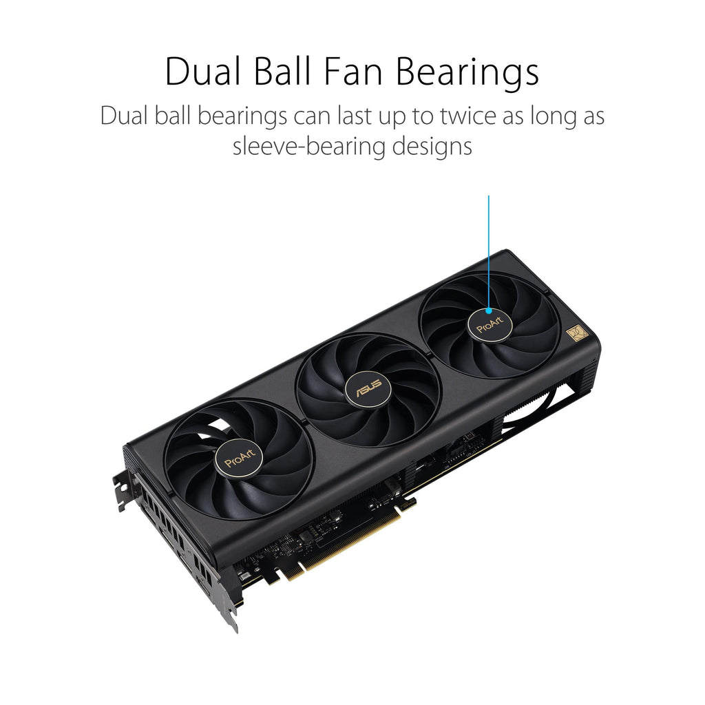 ASUS ProArt GeForce RTX™ 4070 Ti Super OC Edition Graphics Card (PCIe 4.0, 16GB GDDR6X, DLSS 3, HDMI 2.1a, DisplayPort 1.4a)