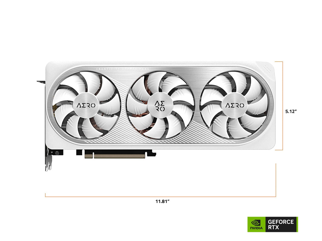 GIGABYTE Geforce RTX 4070 Aero Oc 12G Graphics Card,3X Windforce Fans,12Gb 192-Bit Gddr6X,Gv-N4070Aero Oc-12Gd Video Card,pci_e_x16