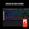 CORSAIR K95 RGB Mechanical Gaming Keyboard-USB Passthrough-Cherry MX Speed- Black