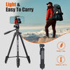 Osaka OS 550 Tripod 55 Inches (140 cm) with Mobile Holder and Carry Case for Smartphone & DSLR Camera Portable Lightweight Aluminium Tripod