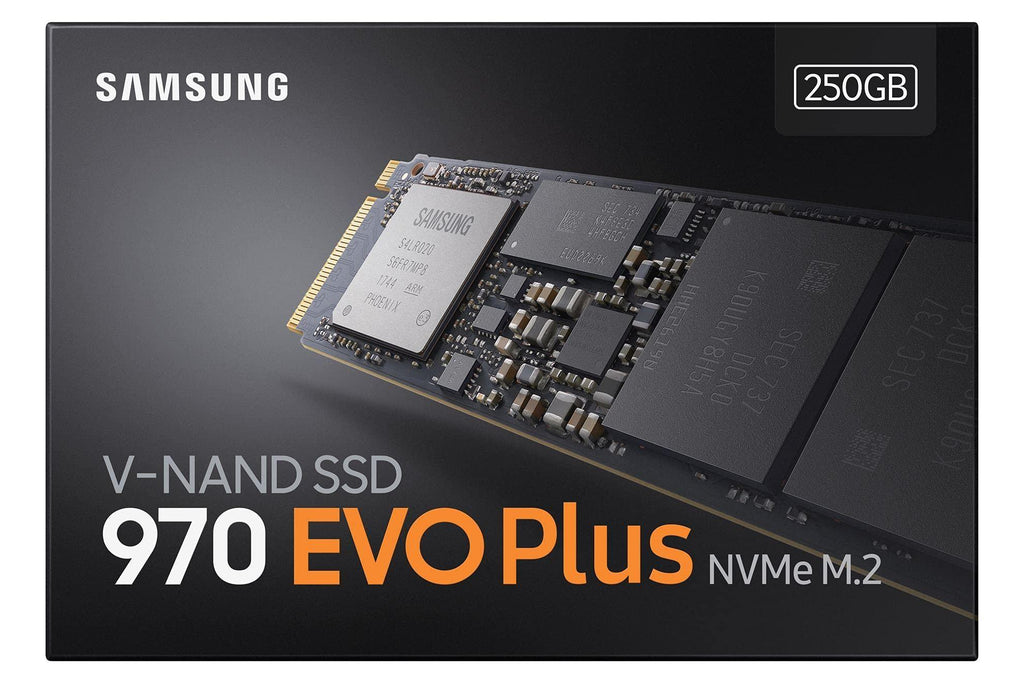 Samsung 970 EVO Plus 250GB PCIe NVMe M.2 (2280) Internal Solid State Drive (SSD) (MZ-V7S250)