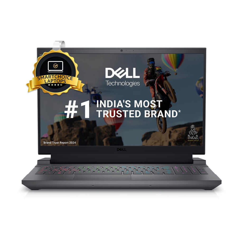 Dell [Smartchoice] G15-5530 Gaming Laptop, Intel Core i5-13450HX, 16GB DDR5, 1TB, NVIDIA RTX 3050,6GB GDDR6,15.6" (39.62cm) FHD 120Hz 250 nits,Backlit KB Orange,Win 11 + MSO'21,Dark Shadow Gray,2.65kg