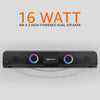 amazon basics 16W Bluetooth Soundbar Speaker with 2000mAh Battery | BT v5.3 | Aux/USB Port | RGB Party Lights