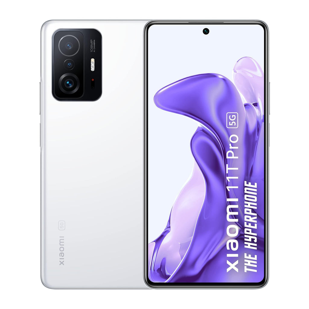 (Refurbished) Xiaomi 11T Pro 5G Hyperphone(Moonlight White,8GB RAM,128GB Storage)|SD 888 |120W HyperCharge|6 Months Free Screen Replacement for Prime| Exchange offers|Get 3 months of YouTube Premium free! - Triveni World