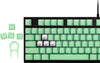 Corsair PBT Double-Shot PRO Keycap Mod Kit – Double-Shot PBT Keycaps – Mint Green – Standard Bottom Row – Textured Surface – 1.5mm-Thick Walls – O-Ring Dampeners (CH-9911080-NA)