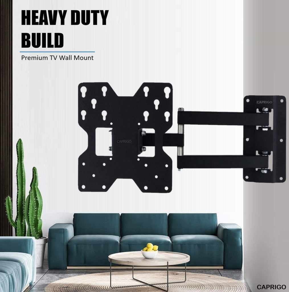 Caprigo Super Heavy Duty TV Wall Mount Bracket for 23 to 40 Inch LED/HD/Smart TV’s, Full Motion Rotatable Universal TV Wall Mount Stand with Swivel & Tilt Adjustments (M223)