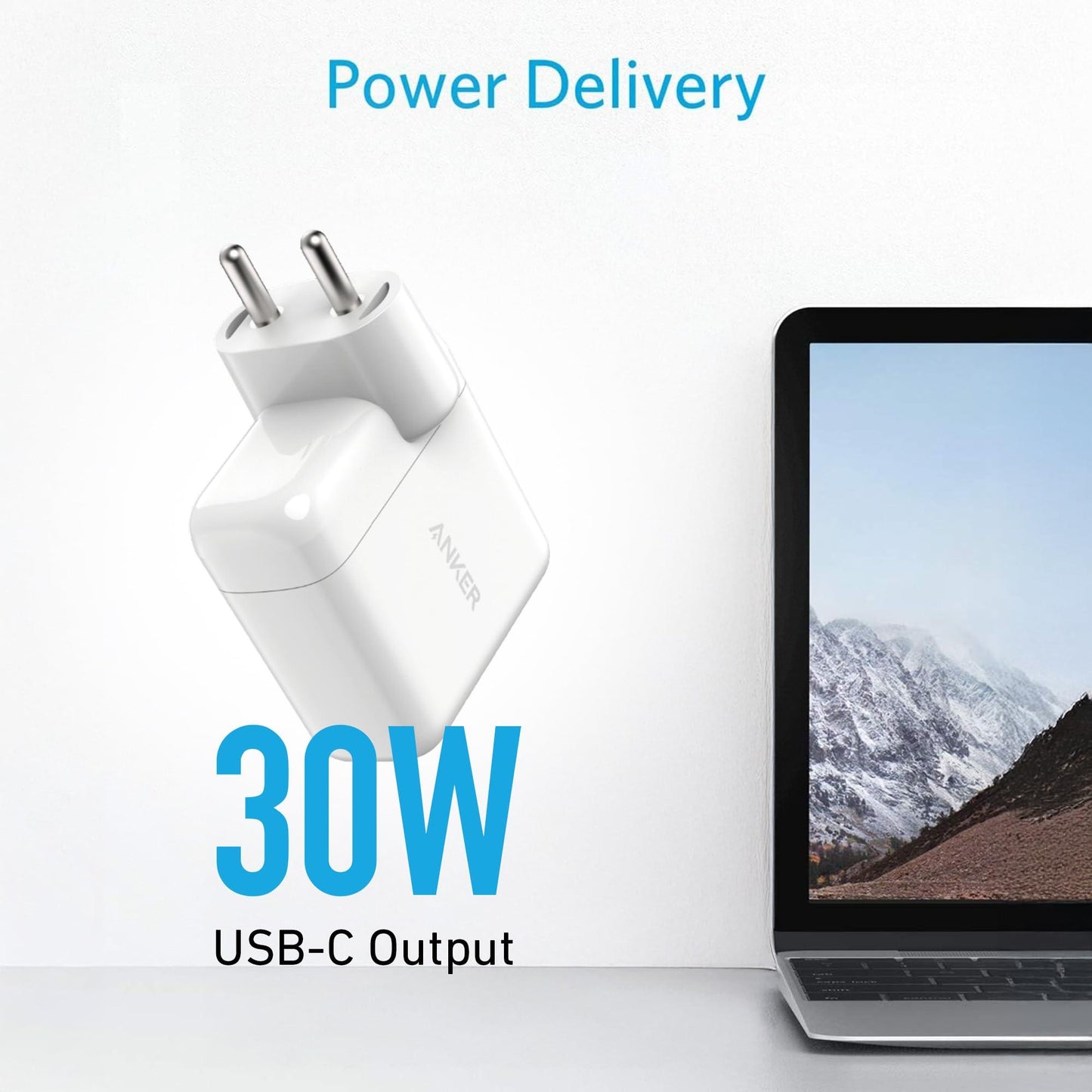 Anker Wall Charger USB C, 33W 2-Port Compact USB C Charger with 18W Power Delivery and 15W PowerIQ 2.0, Power Delivery PD with Patented PIQ 3.0 Technology for iPhone 15/14/13, Galaxy, iPad and More