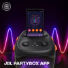 JBL Partybox 110 | Wireless Bluetooth Party Speaker| 160W Monstrous Pro Sound| Dynamic Light Show| Upto 12Hrs Playtime | Built-in Powerbank | Guitar & Mic support PartyBox App (Black)