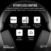 Corsair HS55 WIRELESS Gaming Headset, White. Low-Latency 2.4Ghz Wireless or Bluetooth, Dolby ® Audio 7.1 Surround Sound, Omni-Directional Microphone with Flip-to-Mute Function