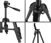 Osaka OS 550 Tripod 55 Inches (140 cm) with Mobile Holder and Carry Case for Smartphone & DSLR Camera Portable Lightweight Aluminium Tripod