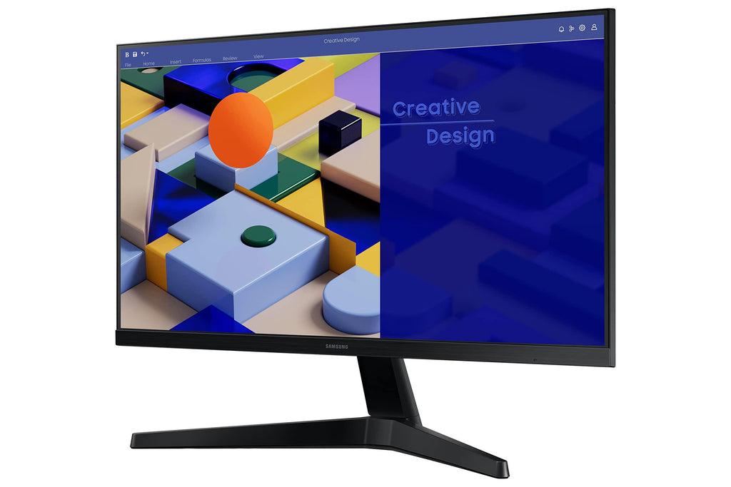 Samsung 24-inch (60.46cm) FHD Flat 1,920 x 1,080 Monitor, IPS, 75 Hz, Bezel Less Design, AMD FreeSync, Flicker Free, HDMI, D-sub, (LS24C310EAWXXL, Black)