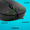 Zebronics Zeb-Power Wired USB Mouse, 3-Button, 1200 DPI Optical Sensor, Plug & Play, for Windows/Mac