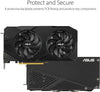 ASUS 6 GB pci_e_x16 GeForce RTX 2060 Overclocked 6G GDDR6 Dual-Fan EVO Edition VR Ready HDMI DisplayPort DVI Graphics Card (DUAL-RTX2060-O6G-EVO)