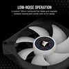 CORSAIR ML120 LED Elite, 120mm Magnetic Levitation Blue LED Fan with AirGuide, Single Pack, Black