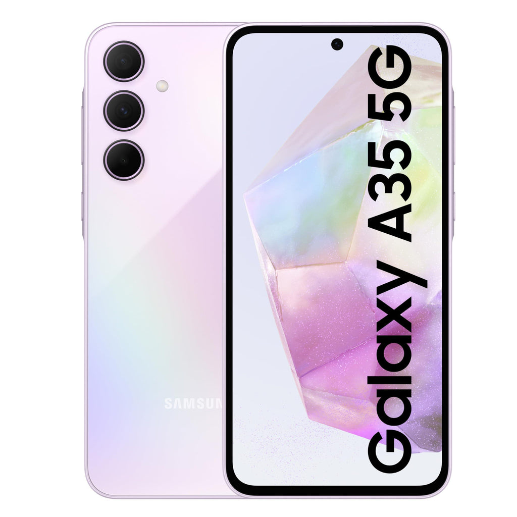 Samsung Galaxy A35 5G (Awesome Lilac, 8GB RAM, 256GB Storage) | Premium Glass Back | 50 MP Main Camera (OIS) | Nightography | IP67 | Corning Gorilla Glass Victus+ | sAMOLED with Vision Booster - Triveni World