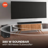 JBL CINEMA SB190 Deep Bass, Dolby Atmos Soundbar with Wireless Subwoofer for Extra Deep Bass, 2.1 Channel with Remote, Sound Mode for Voice Clarity, HDMI eARC, Bluetooth & Optical Connectivity (380W)