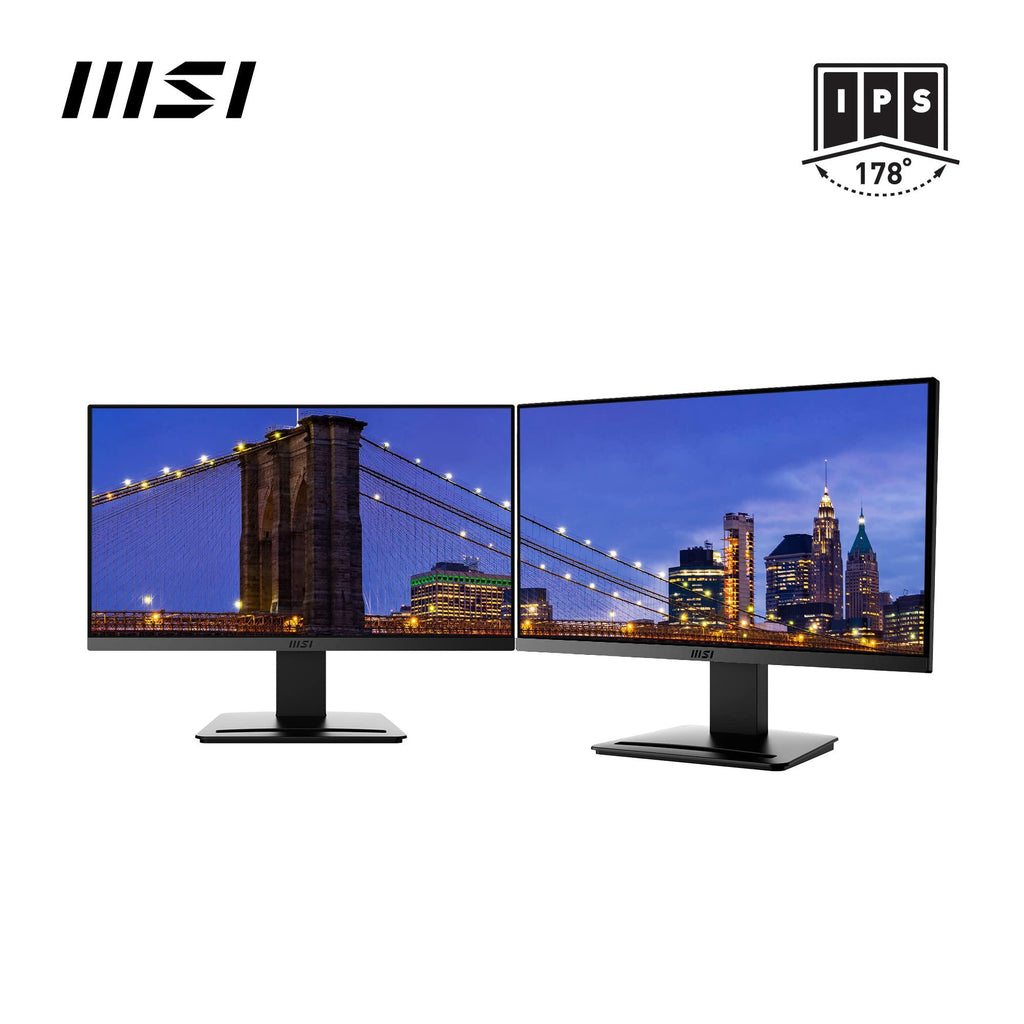 MSI PRO MP223 21.45 Inch Full HD Office LCD Monitor - 1920 X 1080, 100 Hz, Eye-Friendly Screen, VESA Mountable, Display Kit Support, Tilt-Adjustable - HDMI 1.4b, D-Sub (VGA)