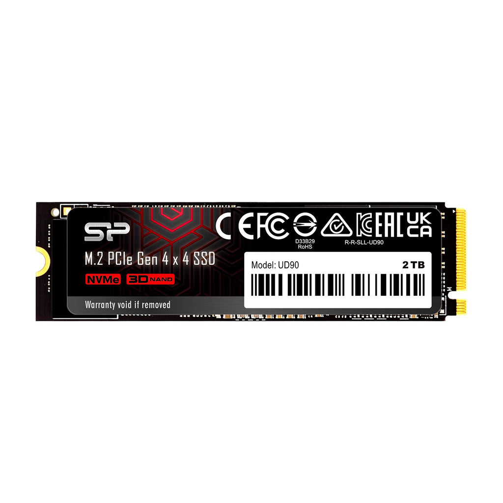 SP Silicon Power Ud90 2Tb Nvme Pcie 4.0 Ssd, Up to 5000Mb/S, 3D Nand, M.2 2280 Pcie Gen4X4 Internal Solid State Drive for Desktop Laptop Pc Computerlaptop Computer