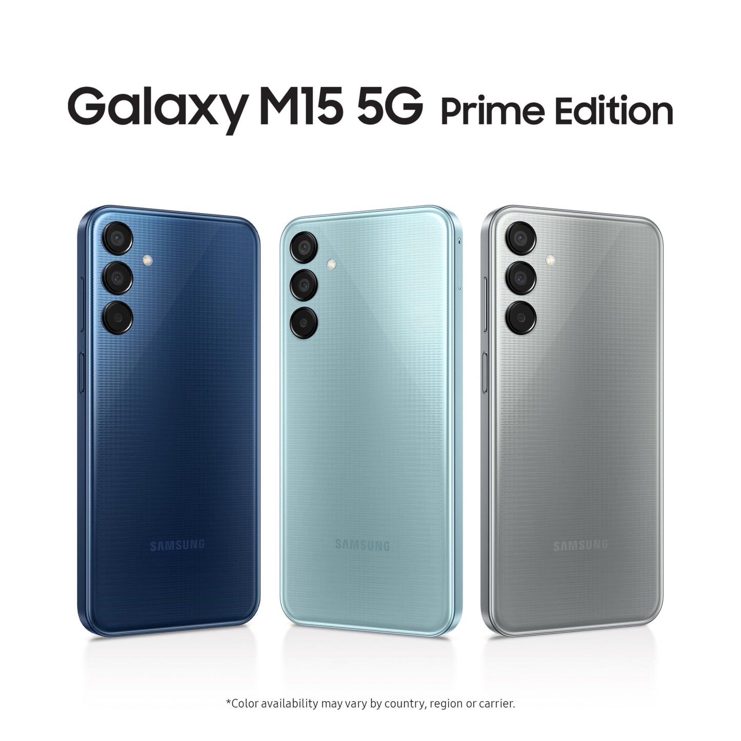 Samsung Galaxy M15 5G Prime Edition (Celestial Blue,4GB RAM,128GB Storage)| Super AMOLED Display| 50MP Triple Cam| 6000mAh Battery| MediaTek Dimensity 6100+| 4 Gen. OS Upgrade & 5 Year Security Update