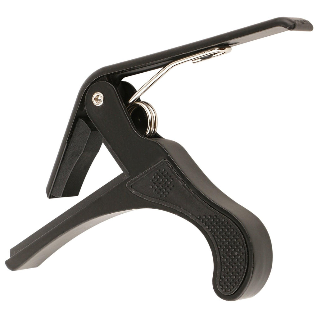 Juârez JRZ250 One Handed Trigger Guitar Metal Capo Quick Change for Ukulele, Electric and Acoustic Guitars, Black