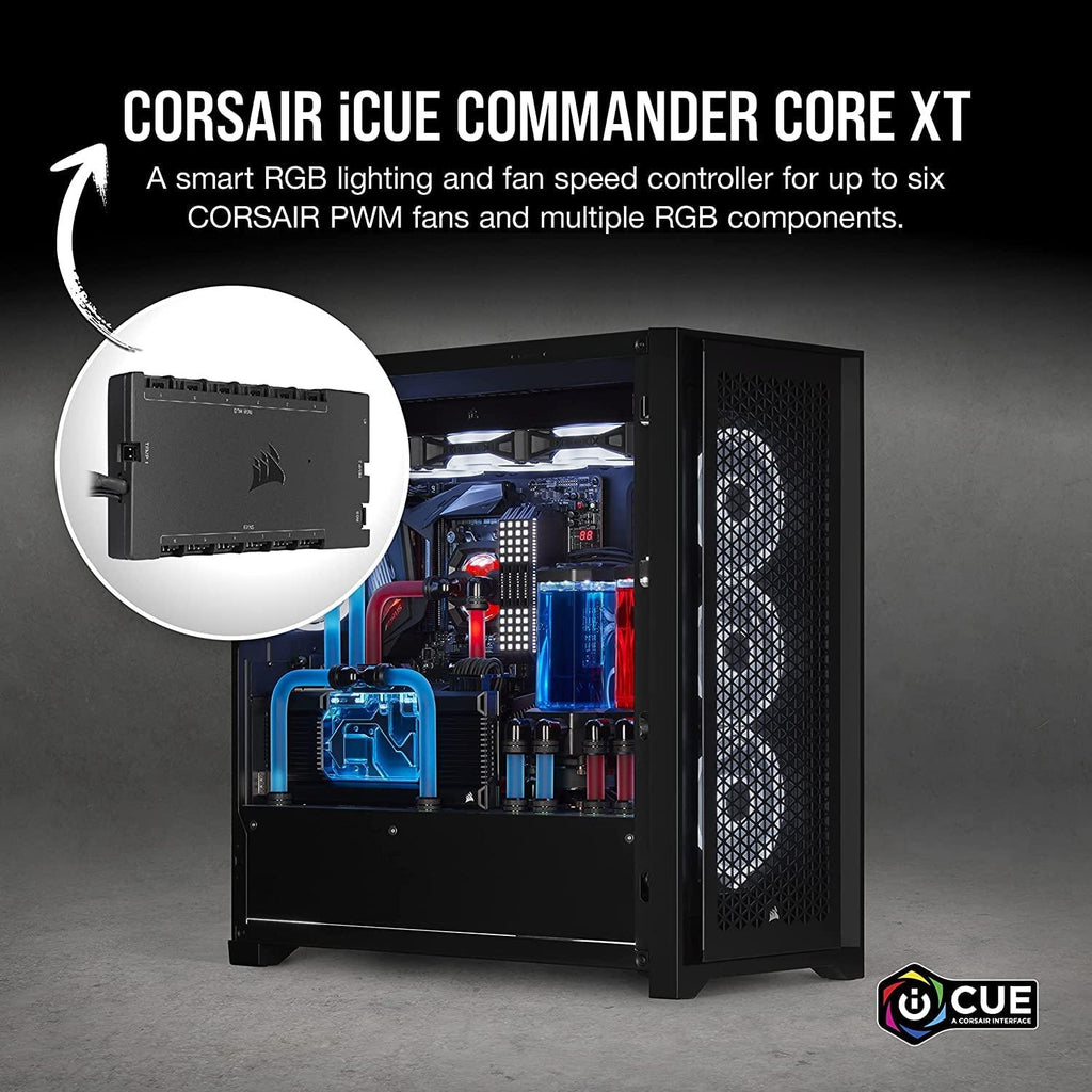 CORSAIR iCUE Commander CORE XT, Digital Fan Speed and RGB Lighting Controller