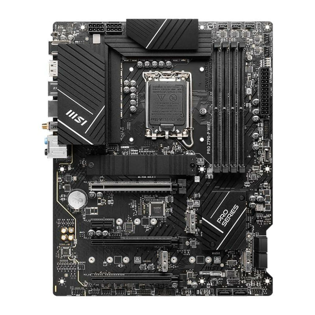 MSI PRO Z790-P WiFi Motherboard, ATX - Supports Intel 12th & 13th Gen Core Processors, LGA 1700-55A DrMOS, DDR5 Memory Boost 7000+MHz/OC, PCIe 5.0 & 4.0 x16, 4 x M.2 Gen4, Wi-Fi 6E, 2.5G LAN