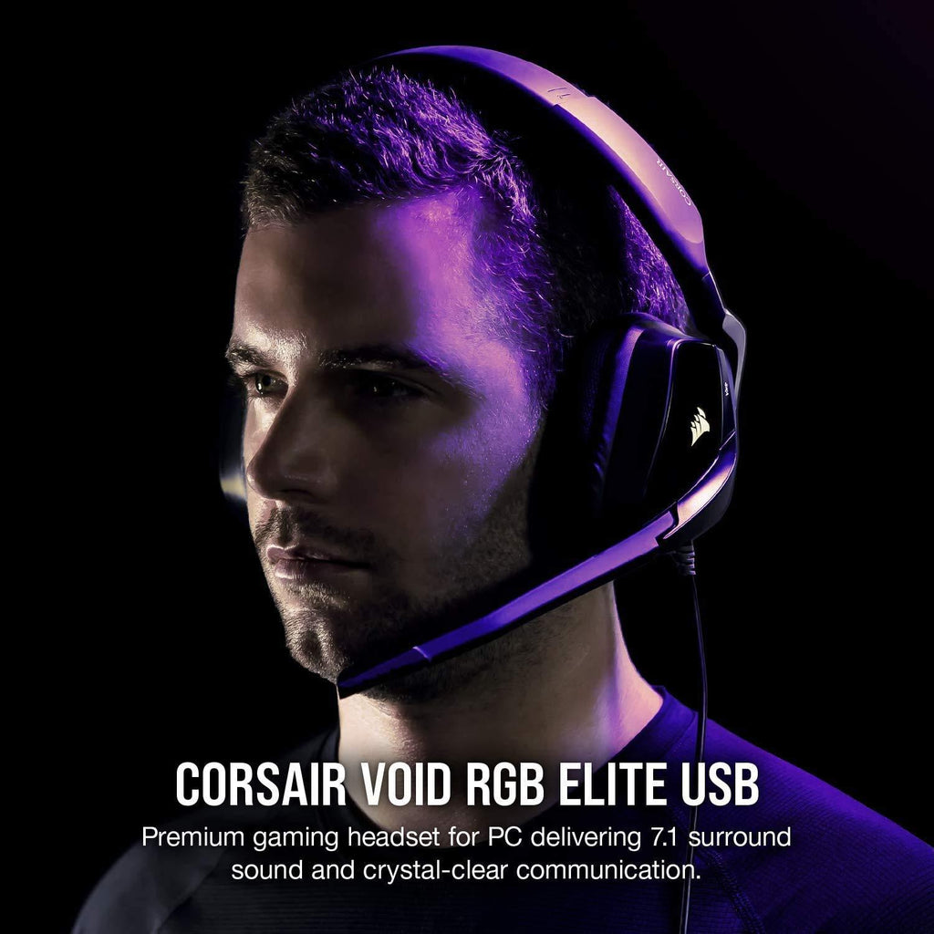 Corsair Void Elite Wired Over Ear Headphones with Mic (Carbon)