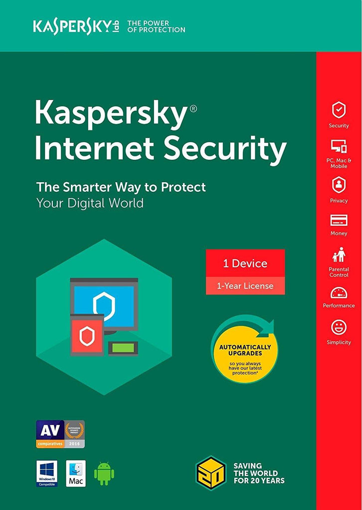 Kaspersky Plus Latest Version - 1 PC, 1 Year (No CD, Voucher Only)