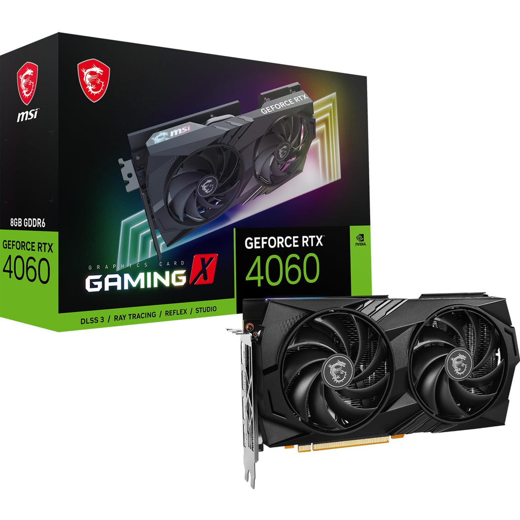 MSI Geforce RTX 4060 Gaming X 8G Gaming Graphic Card - Nvidia Geforce RTX 4060 Gpu, 8Gb Gddr6 128-Bit, 17 Gbps, Pci Express 4 nterface, Upto 2595 Mhz, Torx Fan 5.0, Pci_E