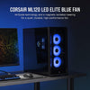 CORSAIR ML120 LED Elite, 120mm Magnetic Levitation Blue LED Fan with AirGuide, Single Pack, Black