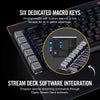 CORSAIR K95 RGB Mechanical Gaming Keyboard-USB Passthrough-Cherry MX Speed- Black