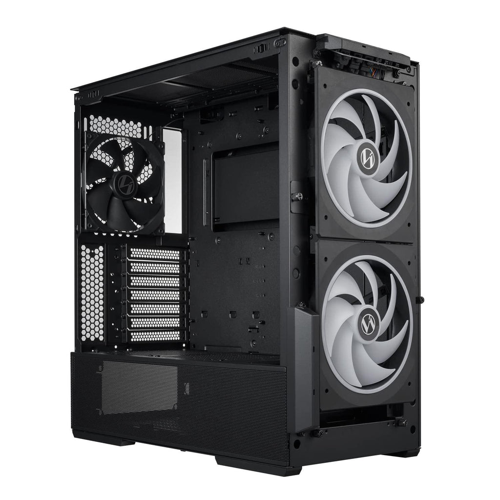 Lian Li Lancool 216 RGB Mid-Tower Alloy Steel Computer Case/Gaming Cabinet - Black | Support E-ATX/ATX/Micro-ATX/Mini-ITX | Pre-Installed 3 Front and Rear Fans - G99.LAN216RX.in