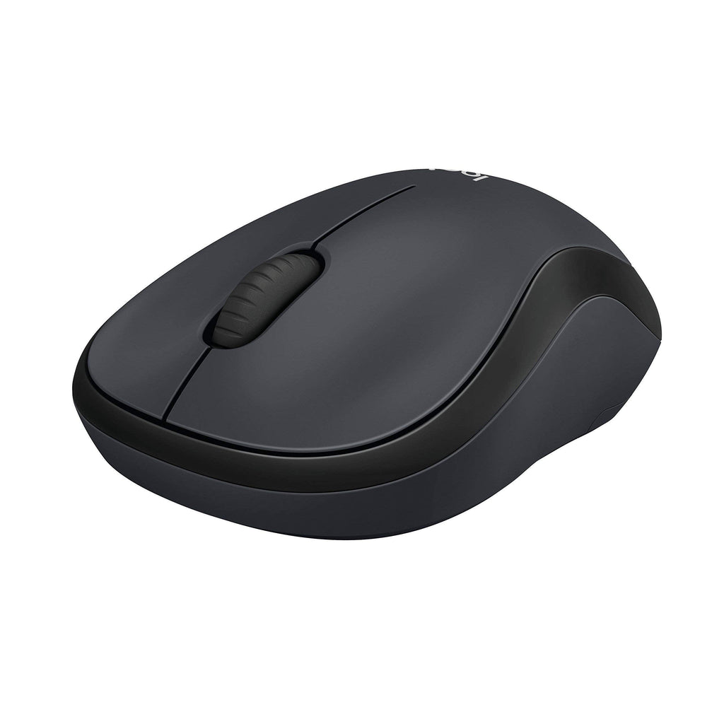 (Refurbished) Logitech M221 Silent Wireless Mouse- Charcoal - USB