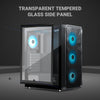 Ant Esports ICE- 112 Mid- Tower Computer Case/Gaming Cabinet - Black | Support ATX, Micro-ATX, ITX | Pre-Installed 3 Front Fans & 1 Rear Fan