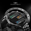 beatXP Vega X 1.43" (3.6 cm) Super AMOLED Display, One-Tap Bluetooth Calling Smart Watch, Metal Body, Rotary Crown, 466 * 466px, 500 Nits Brightness (Black Metal Chain)