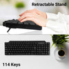 Zebronics ZEB-KM2100 Multimedia USB Keyboard Comes with 114 Keys Including 12 Dedicated Multimedia Keys & with Rupee Key