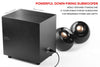 Creative Pebble Plus 2.1 USB-Powered Desktop Speakers with Powerful Down-Firing Subwoofer and Far-Field Drivers, 8W RMS with 16W Peak Power for Computer PCs and Laptops (Black)